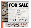 Residential For Sale Boards 